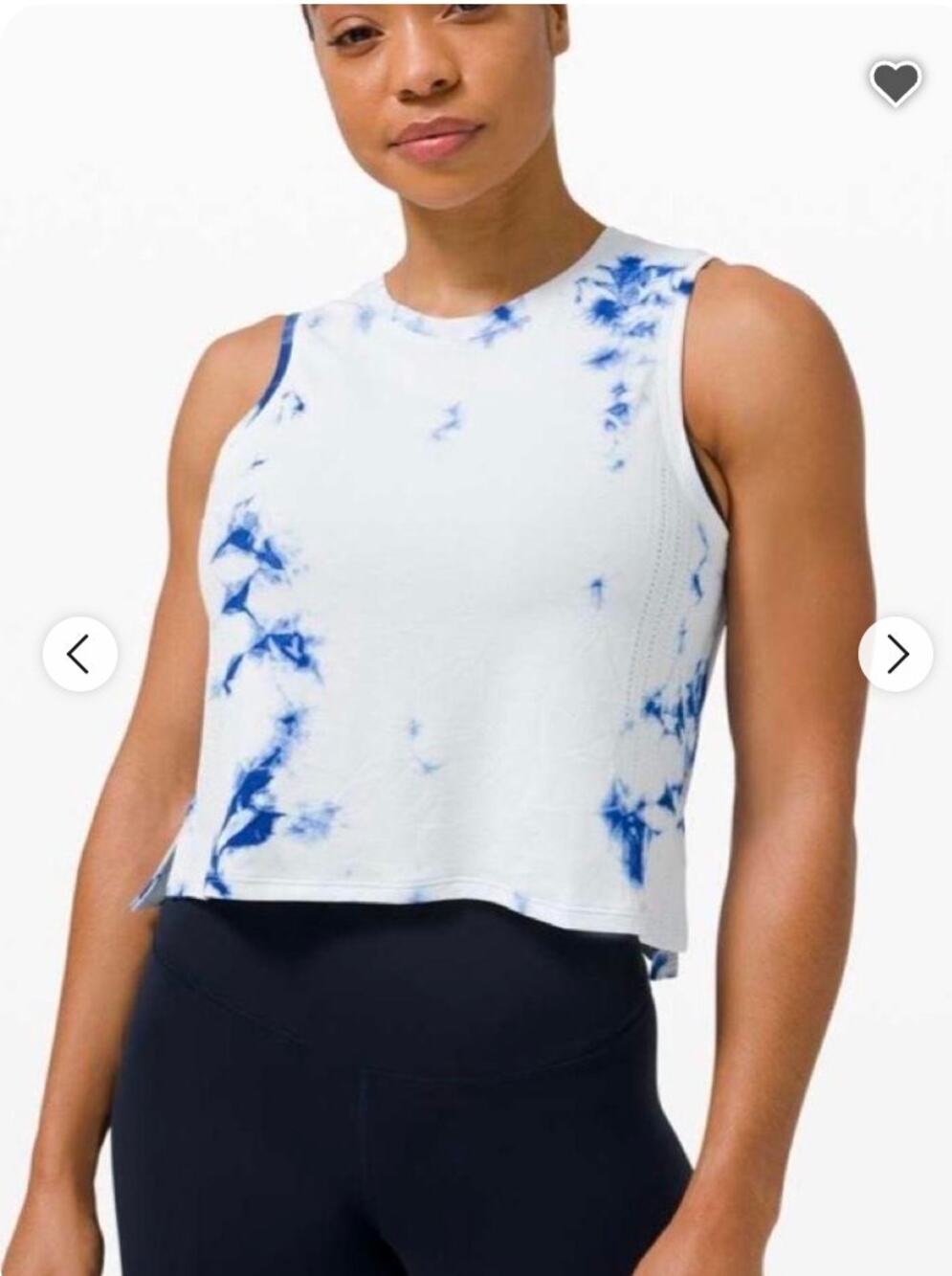 Lululemon Train to Be Tank *Shibori Regatta Blue